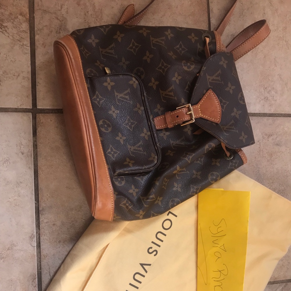 Authentic Louis Voutton Montsouris MM Backpack